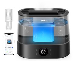 DREO HM420S Luchtbevochtiger - 4 liter waterreservoir - Automatische meting - met App Ondersteuning - Zwart