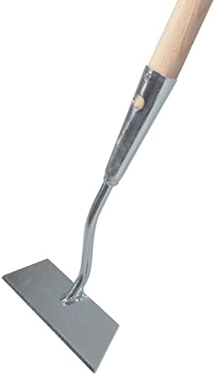 Rechte schoffel - Onkruidsteker - Onkruid verwijderen - Verzinkt staal - 12 cm breed - Zilver