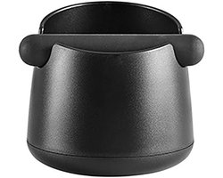 Koffieklopbox - Espresso afvalbak - Koffiedik Verwijderen - Antislip basis - Compact formaat - Zwart