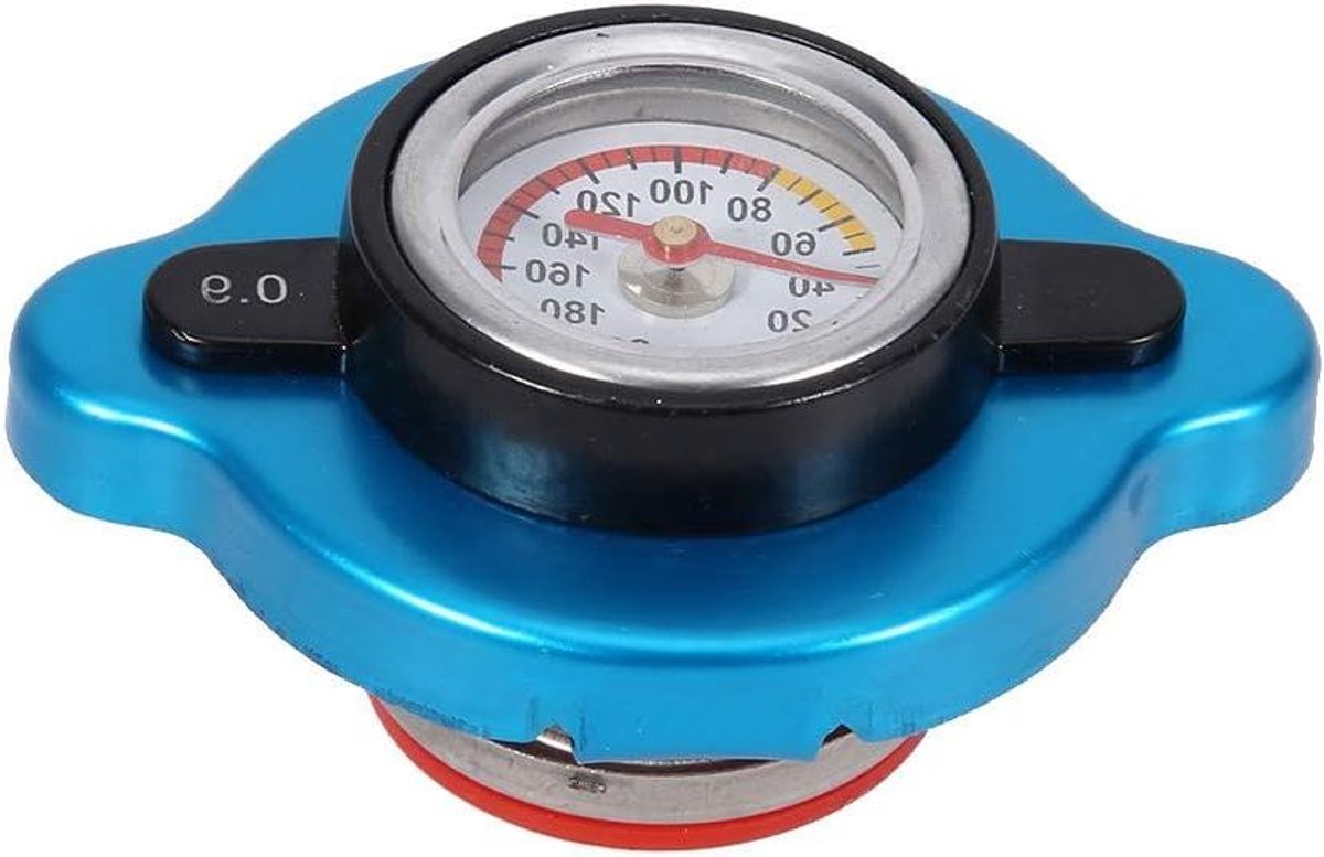 Radiatordop Thermometer - Koelvloeistof Meter - Motortemperatuur Controleren - Directe Weergave - 10 x 10 x 10 cm - Aluminium