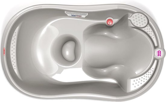 Ergonomisch ontworpen babybadje voor baby's van 0-12 maanden - grijs. — afbeelding 5