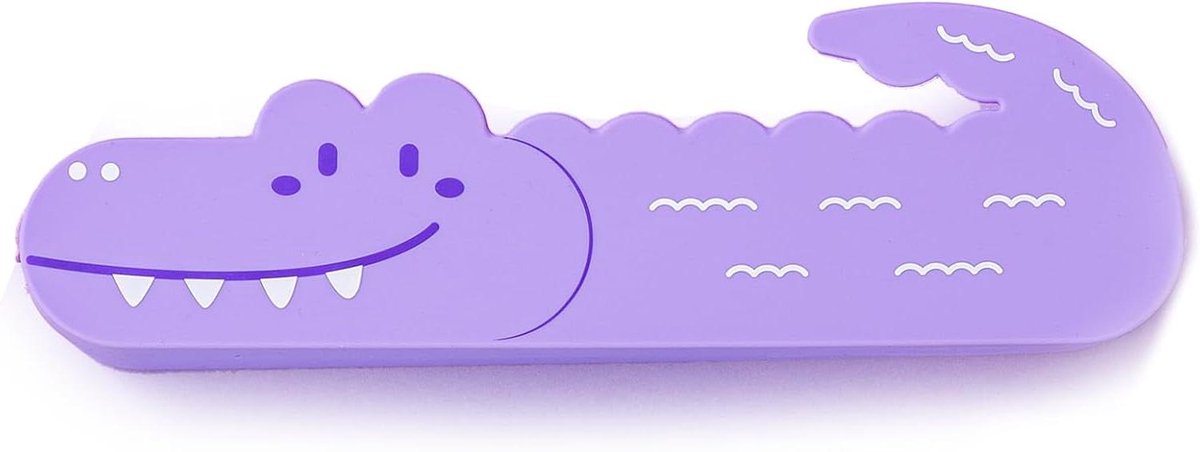 Zachte siliconen tas - Etui pennenhouder - Briefpapier organiseren - Cartoon dier ontwerp - 22 x 7 x 5 cm