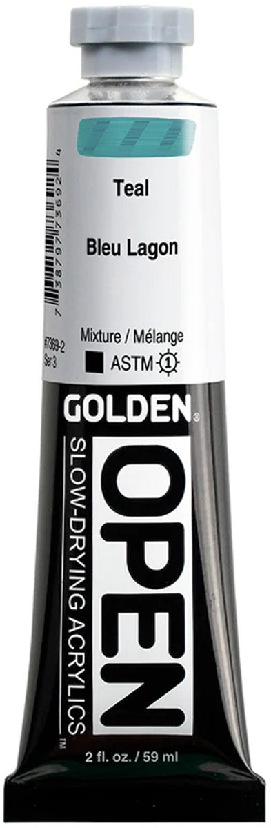 Golden OPEN Acrylics Teal 2 fl. oz./59 ml