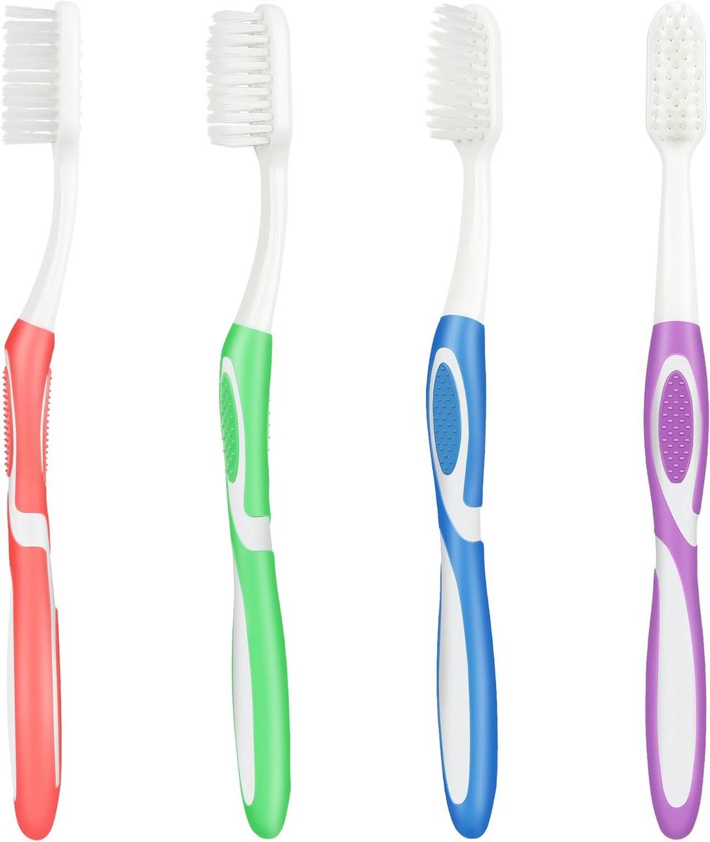 Zachte Tandenborstels - Gevoelig Tandvlees - Dagelijkse Mondzorg - Taps Toelopende Borstelharen - 50 g - Blauw