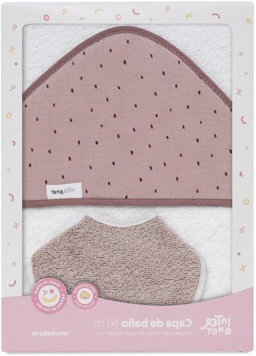 Baby Badjas - Met Capuchon - Na het Baden - Zacht Katoen - 100 x 100 cm - Wit