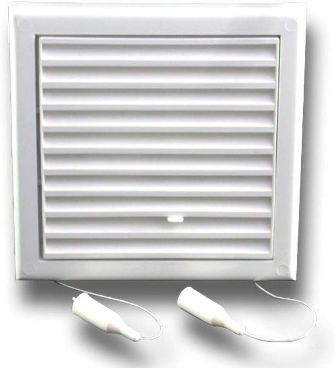 Ventilatierooster Afsluitbaar - Insectenbescherming - Luchtstroom Reguleren - Verborgen Schroeven - Ø150mm - Wit