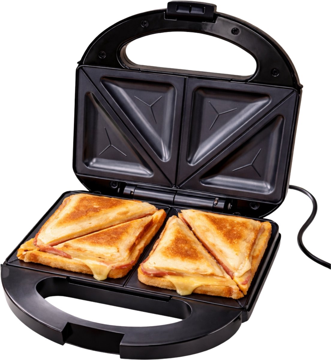 Monii Tosti Apparaat – Inclusief Diverse Opzetstukken – PFAS Vrij – Panini Grill – Contactgrill -Grill Ijzer – Tosti Ijzer – 2 Tosti’s