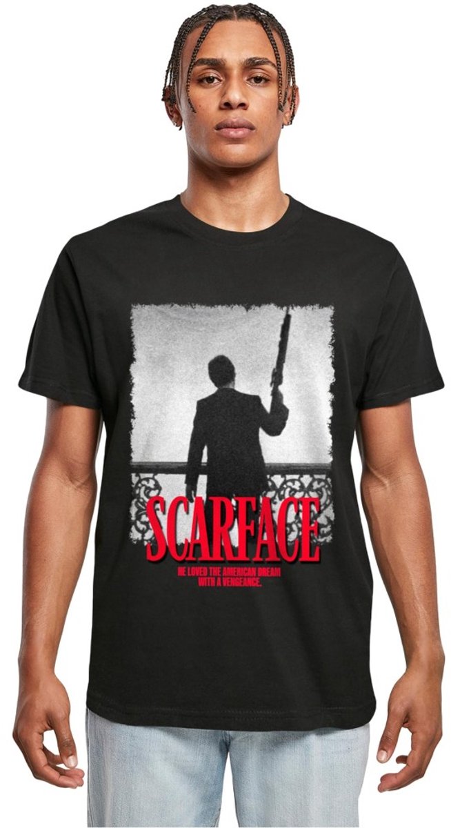 Merchcode Scarface - Stand Off Heren Tshirt - XXL - Zwart