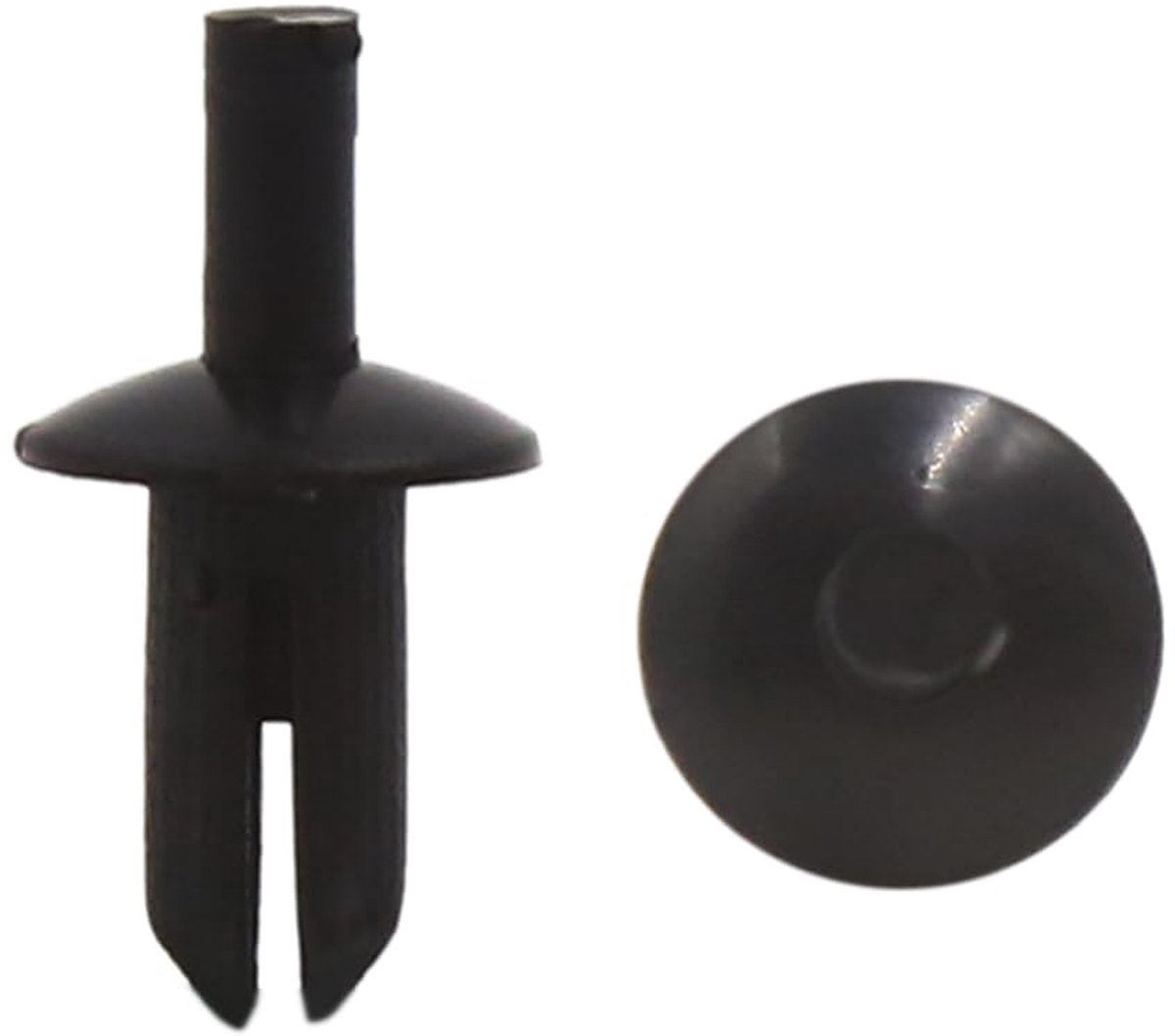 Kunststof Klinknagels - Bevestigingsclips Plastic - Auto Bekleding Bevestigen - 5mm Gat Diameter - 50 stuks - Zwart