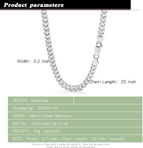 Cubaanse halsketting, dun, breed, 3 mm, 4 mm, 5 mm, 925 sterling zilver, Cubaanse ketting, fijne schakels, rok, punk, hiphop, Miami, cadeau, sieraden, feest, verjaardag, voor heren en dames — afbeelding 5