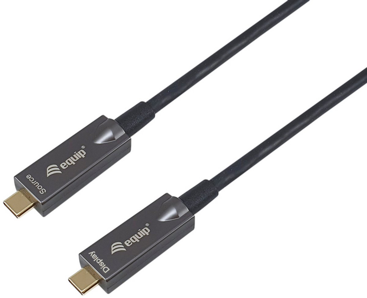 Equip 119464 USB-kabel USB 3.2 Gen 2 (3.1 Gen 2) 7,5 m USB C 10 Gbit/s 60 W Zwart