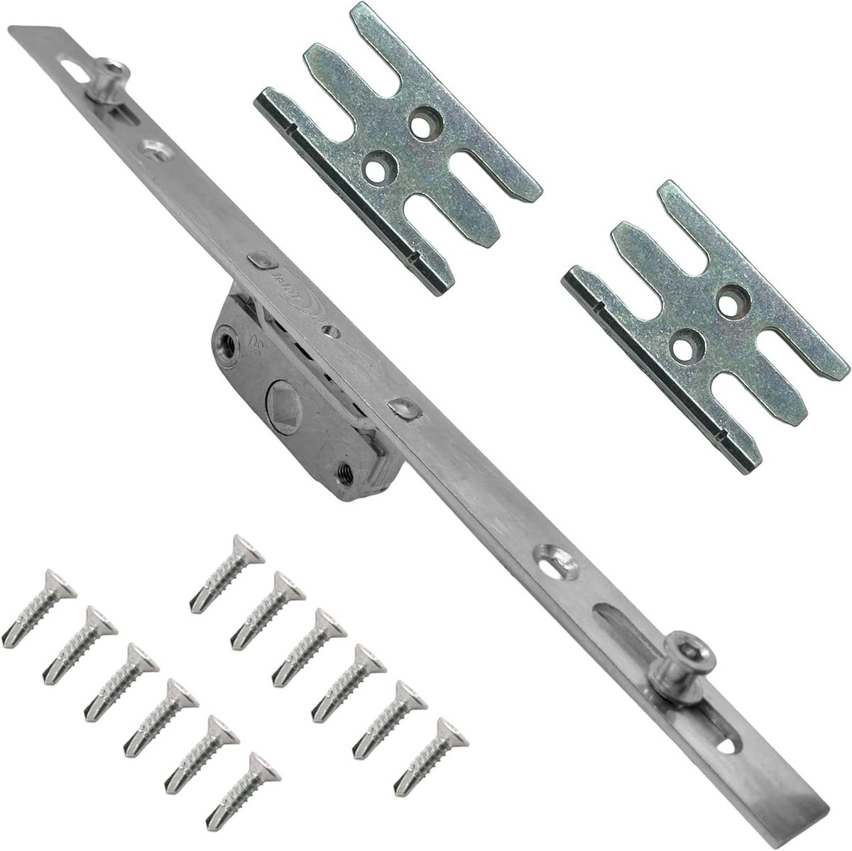 Raam Espagnolette - Raamsluiting Grendel - Raam Beveiligen - Paddenstoelennokken - 1000mm - Zilverkleurig