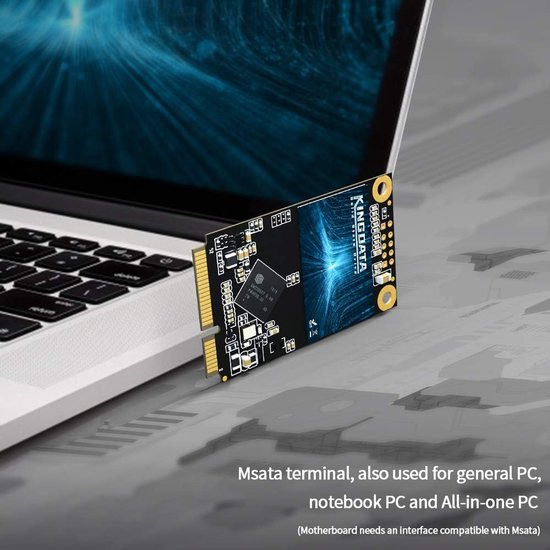 Interne SSD 1TB SATA III mSATA Mini - Snelle Solid State Drive voor Laptop en PC van Merkloos — afbeelding 2
