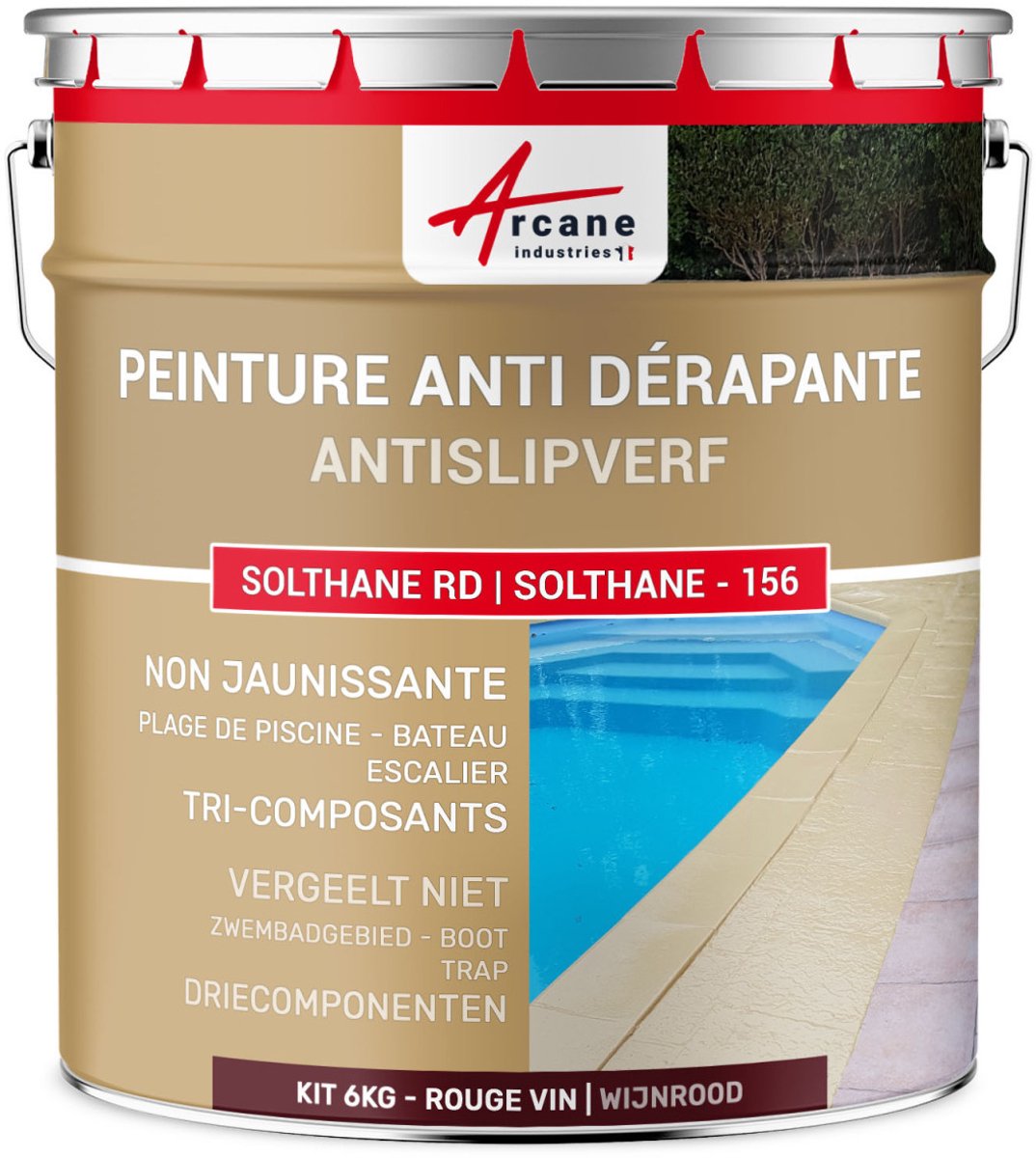 Antislip vloerverf voor buiten binnen - SOLTHANE - 156