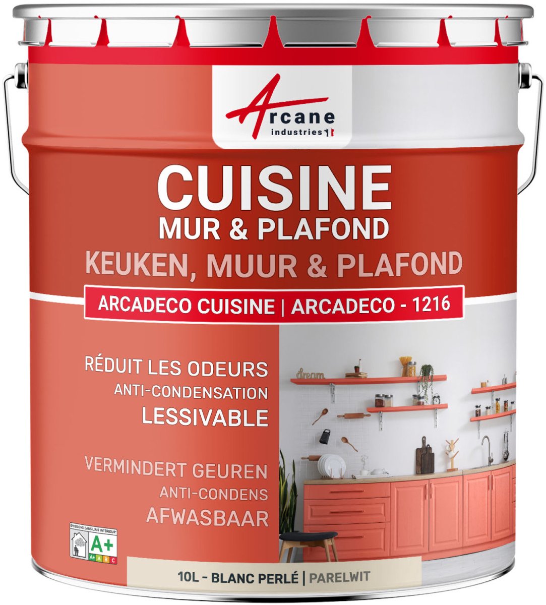 Wasbare keukenverf, muur en plafond: ARCADECO - 1216
