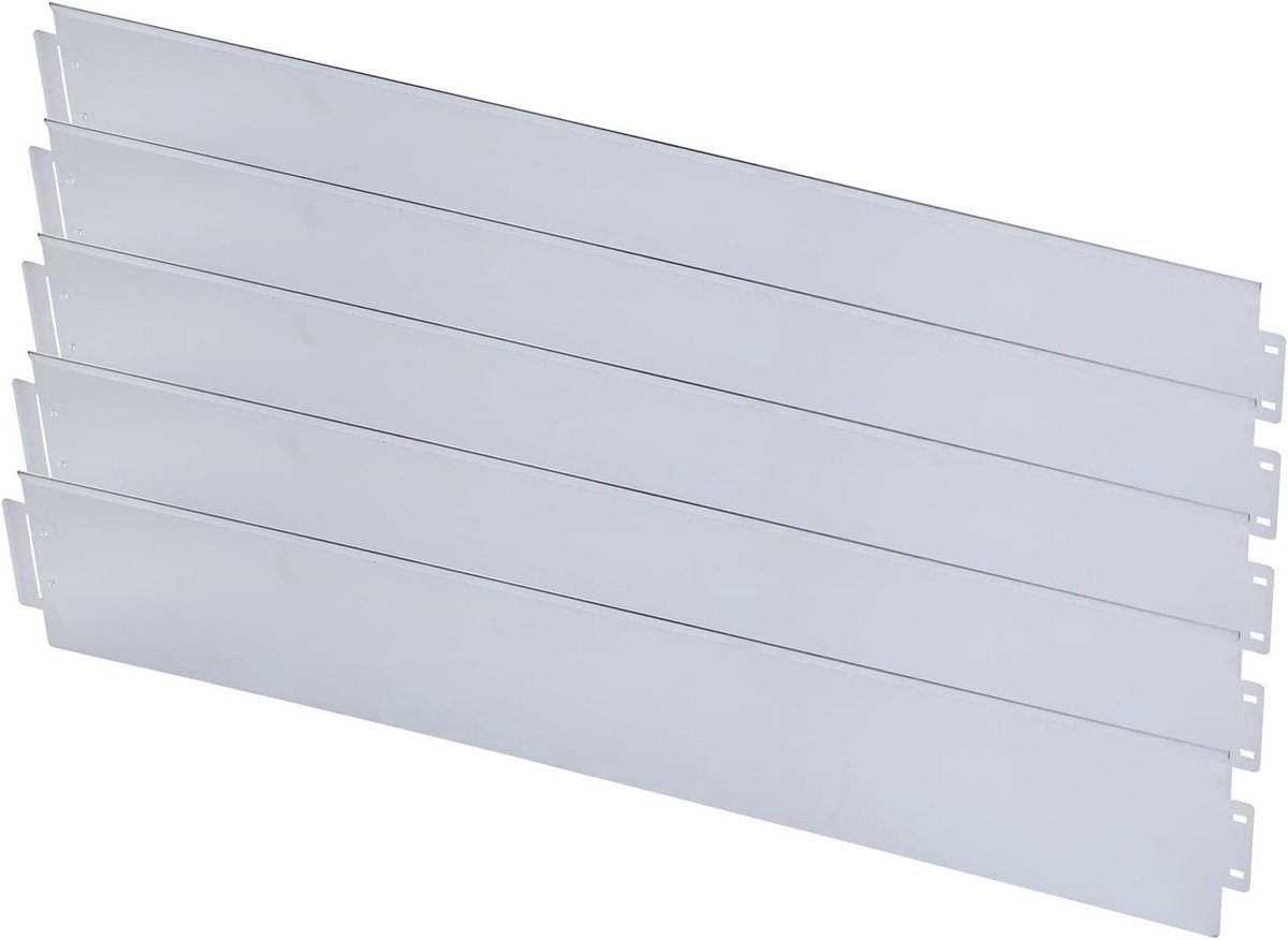 Metalen Grasrand - Bloembakrand Tuinrand - Tuinranden Maken - Buigzaam Plug-in Systeem - 20 m - Zilverkleurig