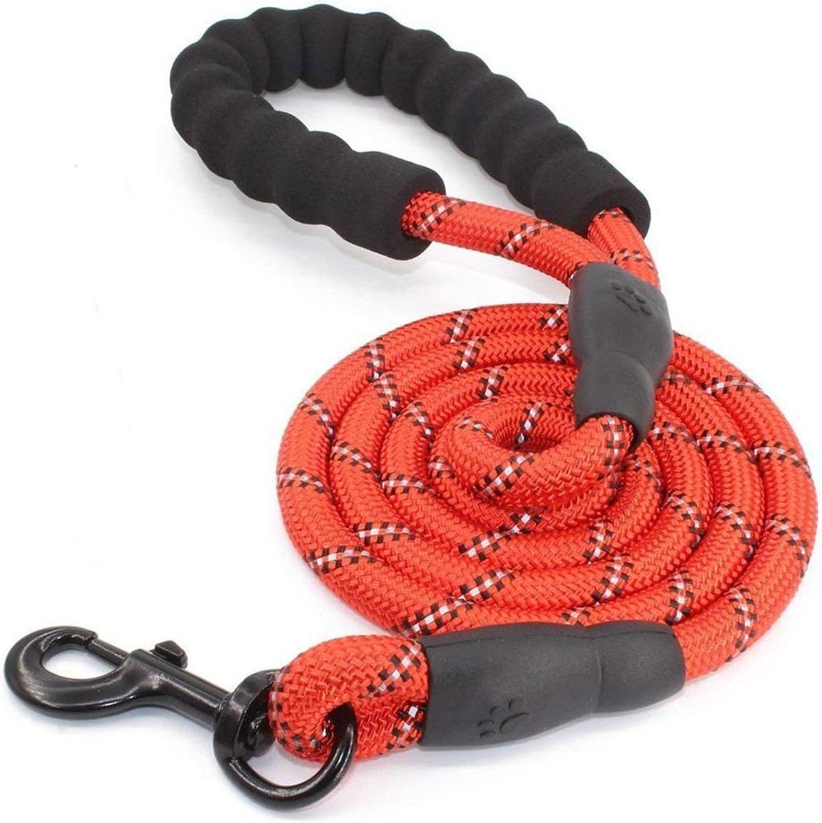 Hondenriem - Luxe Hondenlijn - Veilig Wandelen - Reflecterende Draden - 152 cm - Rood