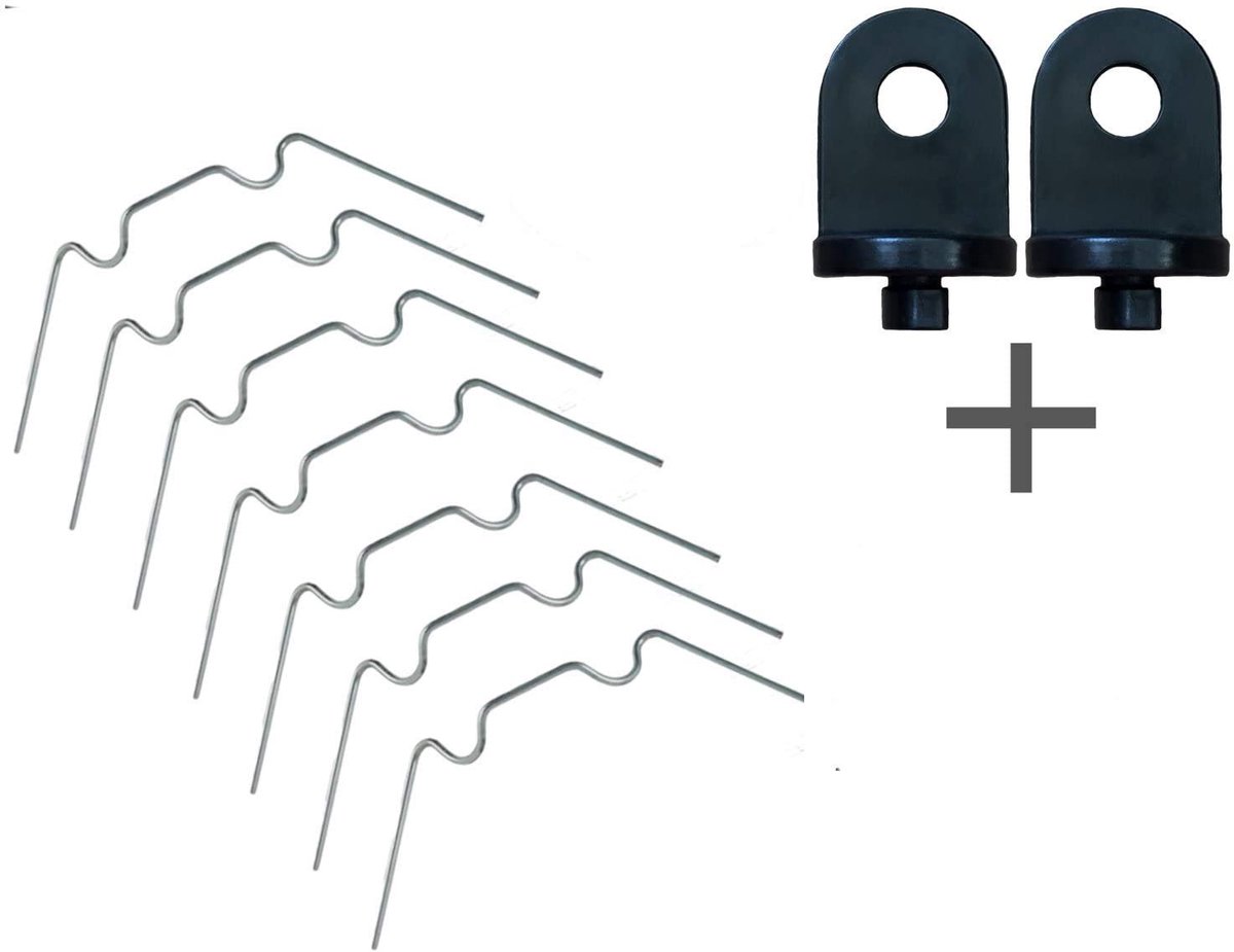 Broeikasklemmen van roestvrij staal, stormbestendig compatibele set voor holle wandplaten, dubbelwandige platen, broeikasklemmen + 2 broeikasclips