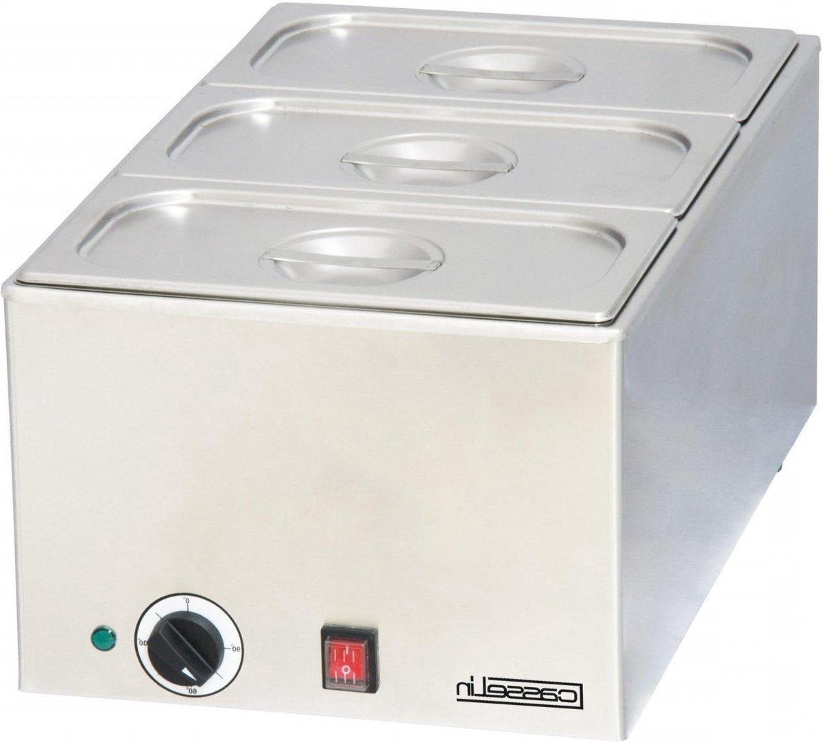 Voedselverwarmer - Warmhoudbak - Buffet Warm Houden - 5 Temperatuurstanden - 3x GN 1/3 - Zilver