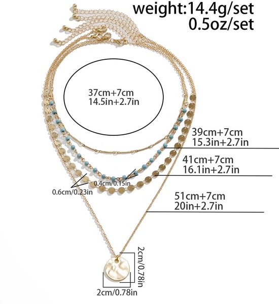 stijl halsketting voor dames, gouden ketting voor dames, halsketting in landhuisstijl, zomerse strandketting — afbeelding 5