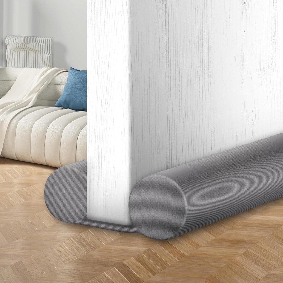 Deurtochtstopper - Tochtblokker - Isolatie Verbeteren - Verstelbaar Ontwerp - 965 cm - Grijs