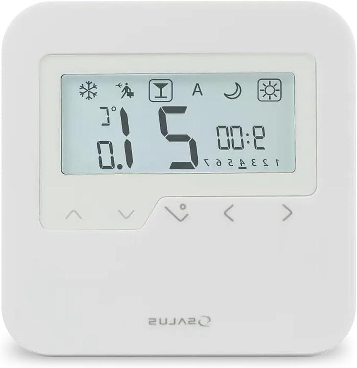 Digitale Kamerthermostaat - Programmeerbare Thermostaat - Verwarming Regelen - 230V Aansluiting - 5-30°C - Wit