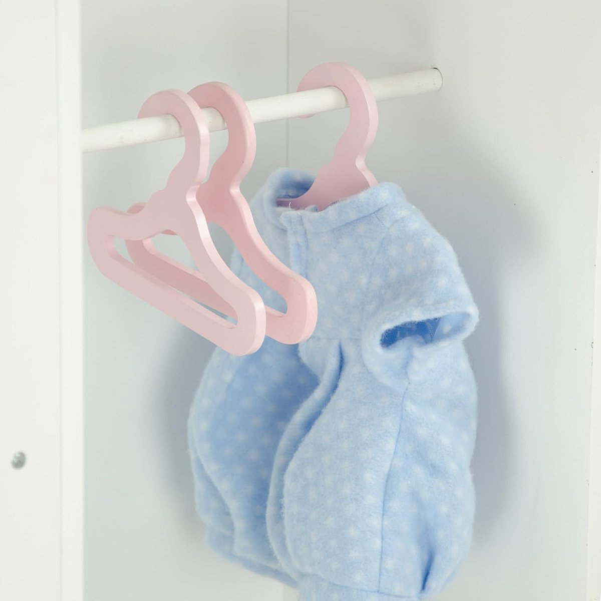 Poppen commode - Baby station - Poppen verzorgen - Inclusief accessoires - 58 x 48 x 98 cm - Paars/Wit – foto 5