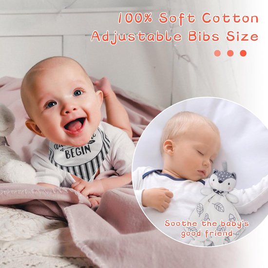 Complete 7-in-1 Baby Geschenkset voor Meisjes - Inclusief Dekentje, Slabbetje en Sokjes van Merkloos — afbeelding 3