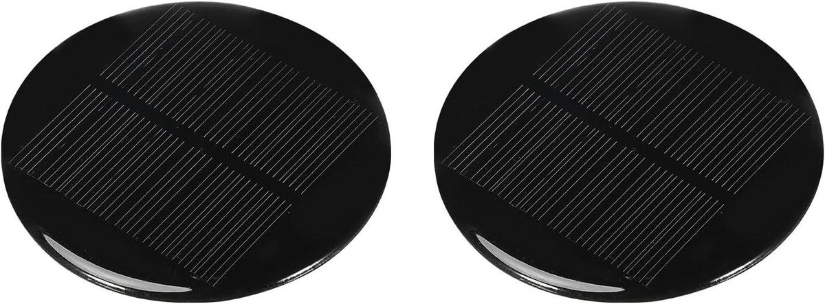 Mini Zonnepaneel - Zonnecel Polykristallijn - Doe-het-zelf Energie - Hars Beschermlaag - 72 mm - Zwart