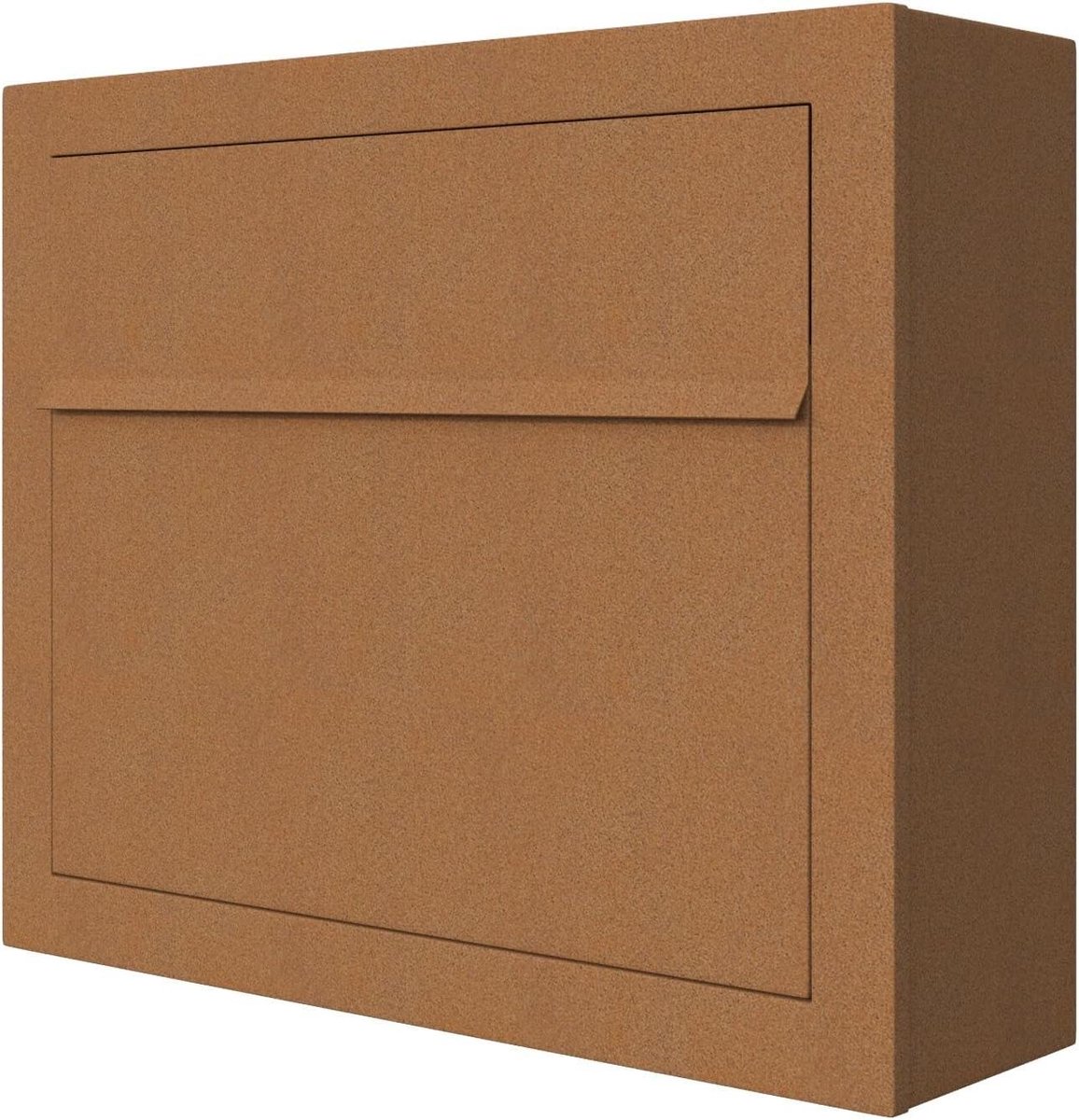 Wandbrievenbus - Brievenbus muur - Post ontvangen - Roestlook design - 42x35x12 cm - Roestbruin