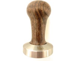 Koffiestamper - Zeefdrager tamper - Espresso bereiden - Ergonomische houten handgreep - 58 mm - Bruin