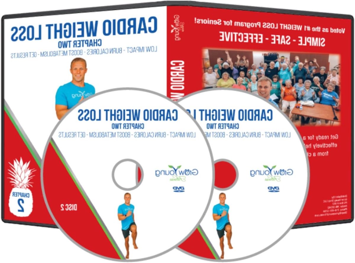 Cardio Oefeningen DVD - Thuis Fitness - Afvallen - Zittend Trainen - 189 x 1349 cm - Niet gespecificeerd