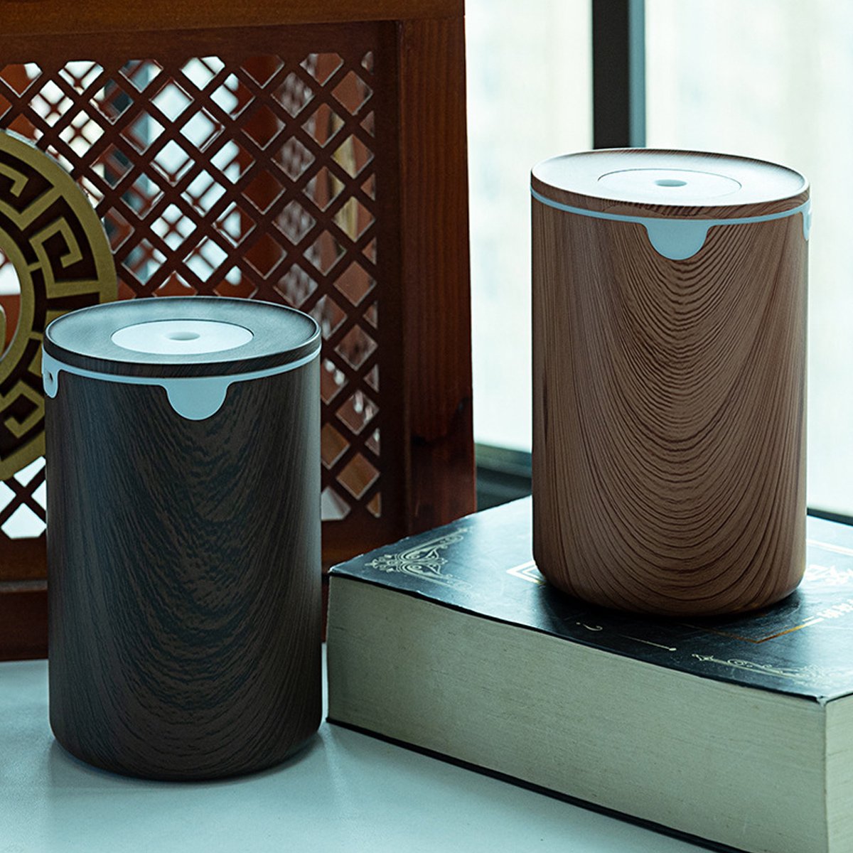 Draagbare mini-luchtbevochtiger, 400 ml, voor bureau, USB, stil, geschikt voor planten, slaapkamer, reizen, kantoor en thuis, automatische uitschakeling, 2 nevelstanden — cadeau in Wonen & Interieur - foto 7
