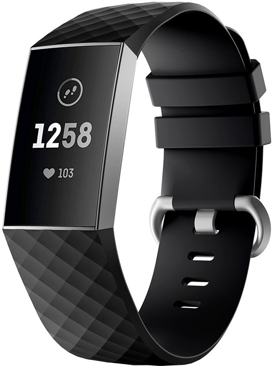 Fitbit Charge 3/4 armband siliconen (S)