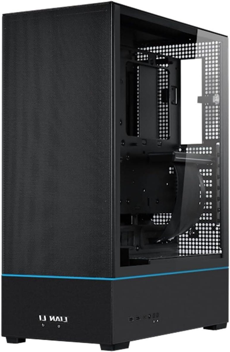 Midi-Tower Computerkast - PC Behuizing - Componenten Beschermen - Gehard Glas Paneel - 40.34 x 21.2 x 53.4 cm - Zwart