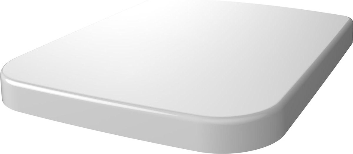 Toiletbril - WC-bril - Badkamer Renovatie - Rechthoekige Vorm - 449 x 381 cm - Wit