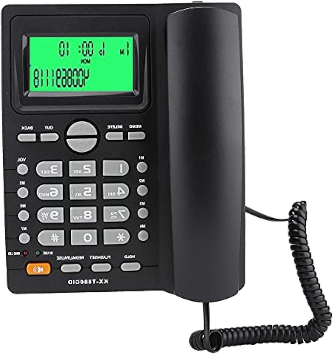 Vaste Telefoon - Huistelefoon Kantoor telefoon - Betrouwbaar Bellen - Met Gespreksweergave - 22.3 x 22.2 x 7.2 cm - Zwart