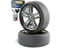 Sneeuwsokken Auto - Sneeuwkettingen - Veilig Rijden - Italiaanse Goedkeuring - XXL - Zwart