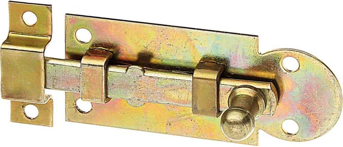 Raamsluiting - Grendel Deursluiting - Kast Deur Sluiten - Rechte Uitvoering - 61 mm - Zink
