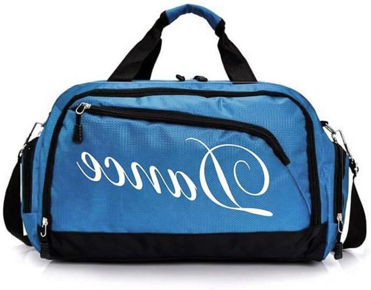 Duffel Tas - Sporttas Weekendtas - Dansen Sporten Reizen - Waterafstotend Materiaal - 45 x 20 x 25 cm - Blauw