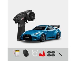 Hstar D43-02 RC Drift Auto 1:43 4WD met Gyroscoop – Mini RC Auto RTR met Proportionele Besturing, LED Verlichting, 2.4GHz Afstandsbediening, Indoor Drift Wagen