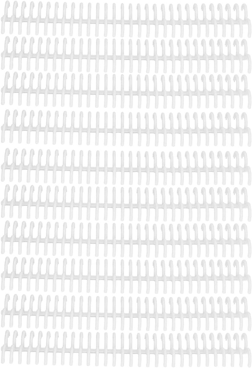 Binding Spines 10 Stuks 22mm 30 Gaten Plastic Loose Leaf Binding Combs voor Notitieboek, Dagboek en Scrapbook met Capaciteit tot 180 Bladen