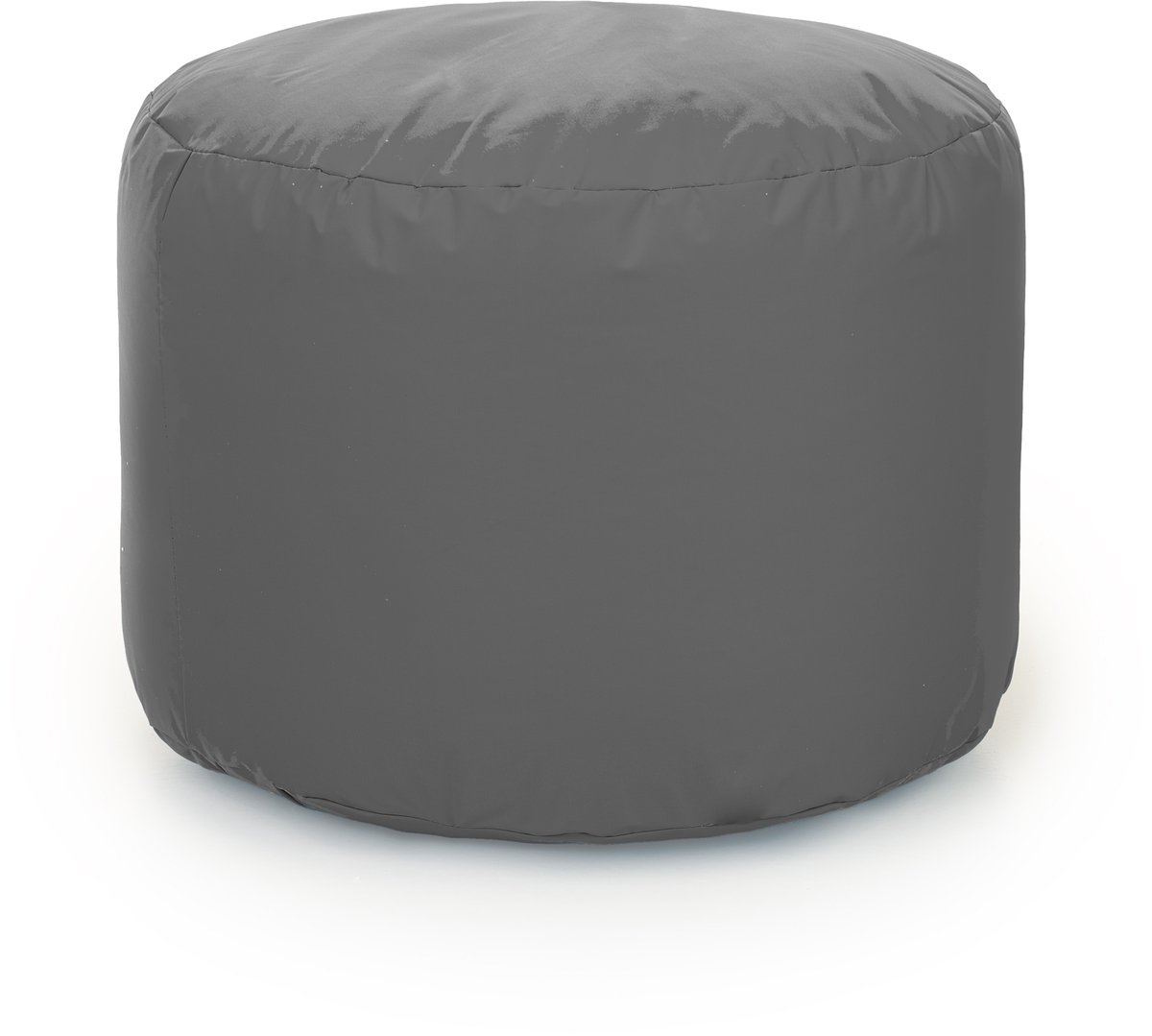 POEF ROND 60 NYLON GRIJS