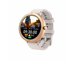 Evy24 Smartwatch EV1 GPS 42mm - GPS Smartwatch Dames & Heren - AMOLED Sporthorloge - Bluetooth Bellen - 5ATM Waterdicht - GPS Horloge - Hartslagmeter - 170+ Sportmodi - iPhone & Android - Goldmetal