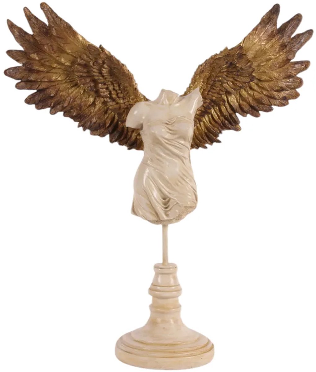 Residencia Interieur - Beeld Gevleugelde Vrouw - Klassieke Sculptuur - Woonaccessoire - Op Sokkel