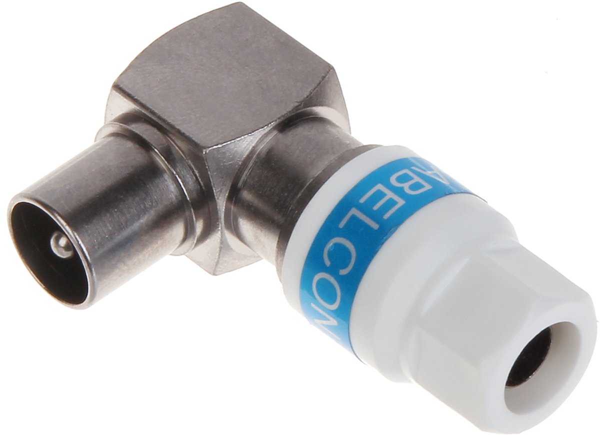 Cabelcon IEC-WK/SKR-113 - Hoekige IEC Stekker - Schroefbevestiging - Waterdicht