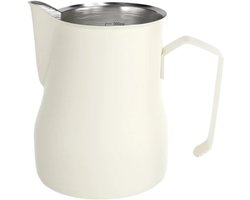 Opschuimkan Melk - Koffiekan Barista - Latte Art Maken - Gladde Afwerking - 350ml - Wit