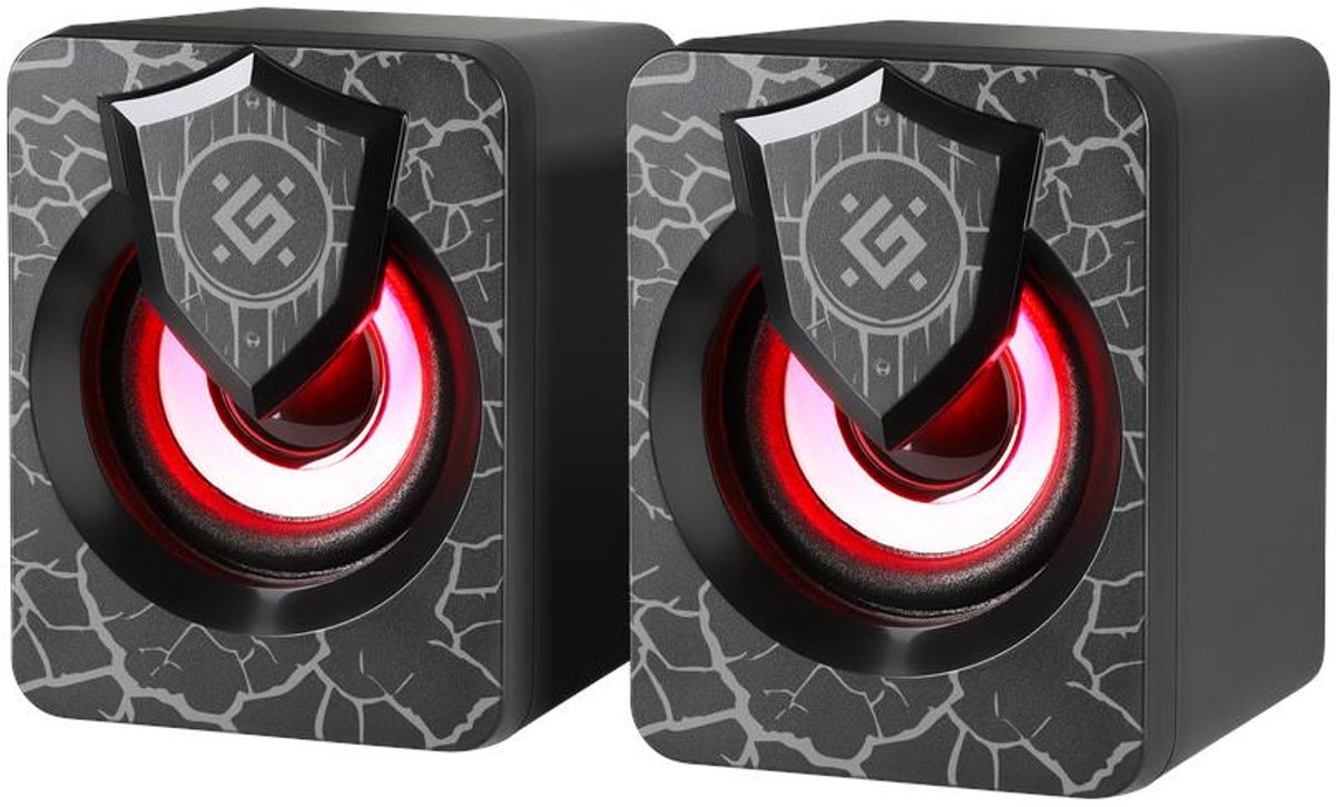 Defender Onyx Serie - Luidsprekers - 6W - USB - LED Verlichting