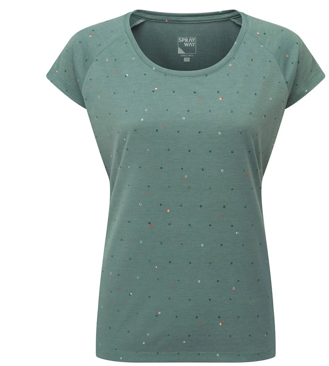 SPRAYWAY Dot T-Shirt dames Balsam Groen