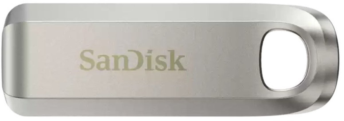 SanDisk Ultra Luxe - USB-C Stick - 256GB - Snel 400 MB/s - Zilver Metaal